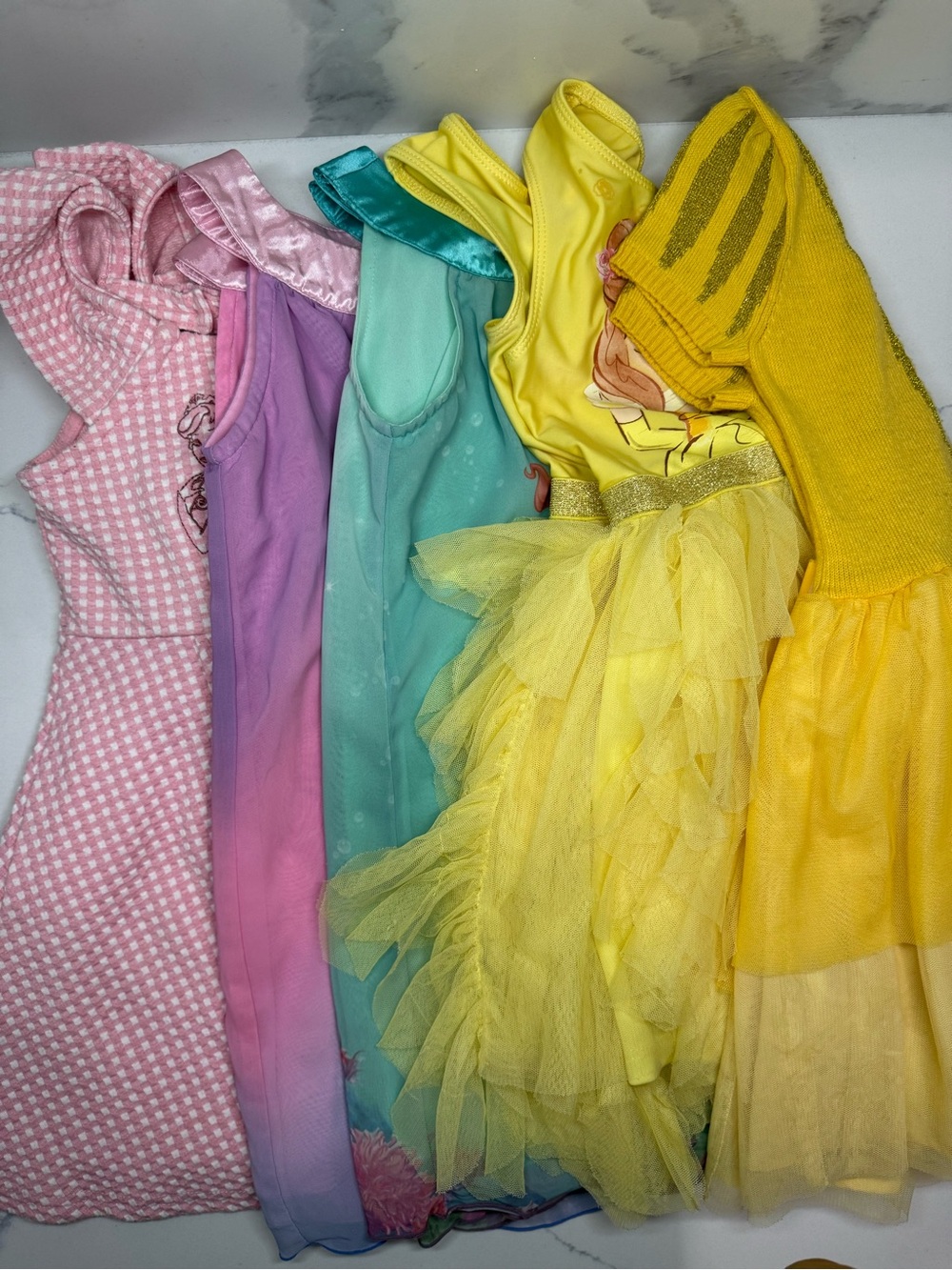 Set of 4T Disney Princess Dresses